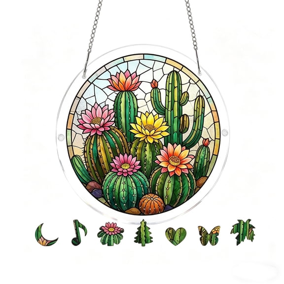 Cheapark Acrylic Puzzle Ornament Transparent Art Decoration Creative Splicing Craft For Living Room Bedroom Desktop Indoor Home Daily Layout