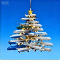 Cheapark Airplane Series Christmas Decorations - Festive Hanging Ornaments for Home Christmas Tree & Mantel, Enhancing Holiday Ambiance