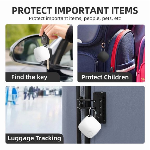 Cheapark Anti Lost Tracker Item Locator Device for Keys Bags Luggage Wallet Compact Lightweight Tracking Finder Accessory Gift