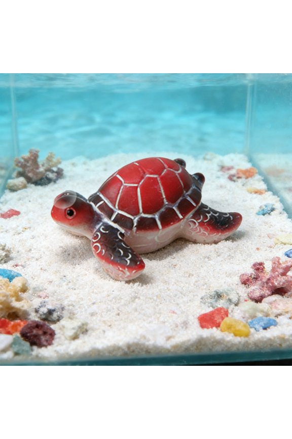 Aquarium Turtle Decor Mini Ornament Fish Tank Landscape Accessory Daily Home Aquatic Scene 2026 Independence Day Layout Prop