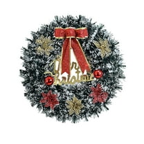 Cheapark Artificial Christmas Wreaths with Decorative Ribbons - Door & Wall Hanging Ornaments, Versatile Scene Decor for Holiday Homes