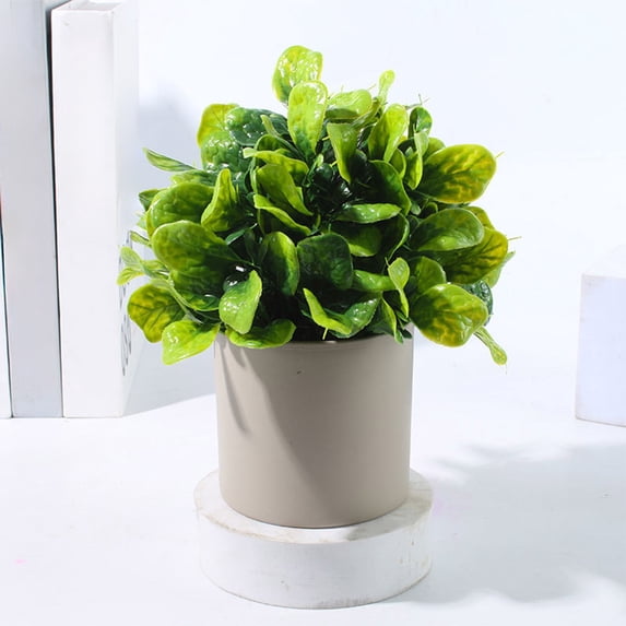 Cheapark Artificial Flower Artificial Plant Bonsai Small Potted Green Plant Living Room Office Entrance Decor