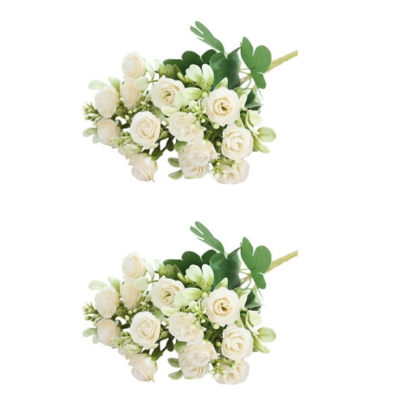 Cheapark Artificial Flower Bouquets - Multi-Color Romantic Decorative Blooms, Long-Lasting Versatile Design For Home Weddings Valentine's Day Celebrations