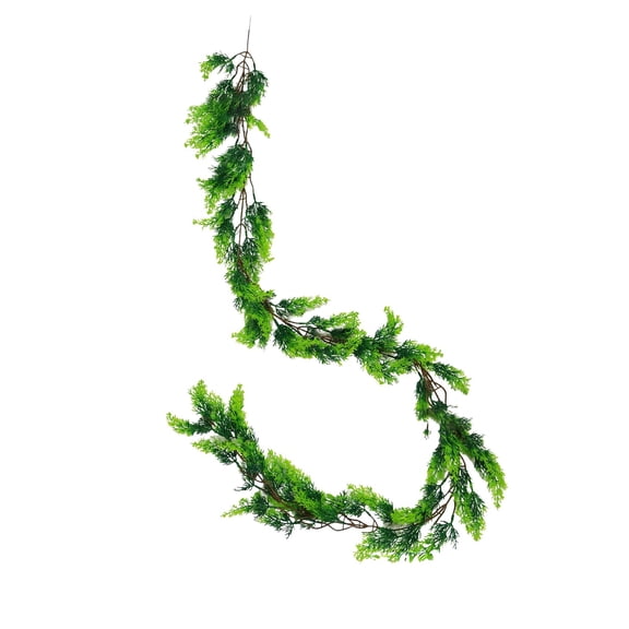 Cheapark Artificial Pine & Cypress Christmas Vines - Realistic Foliage Decor - Fireplace/Ladder Accent - Ideal for Home & Mall Window Christmas Decorations