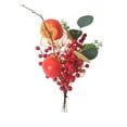 thumbnail image 1 of Cheapark Artificial Red Berry Flower Bouquet - Festive Arrangement For Christmas Decor, Suitable For Home Living Room & Tabletop Display, 1 of 6
