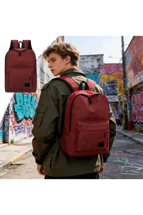 Backpack Casual Daypack Large Capacity Laptop Bag Versatile Lightweight Design For Daily Commute Outdoor Travel Use Gift