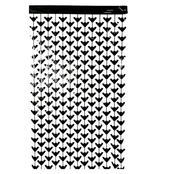 Cheapark Bat Fringe Door Curtain - 79x39 Inches Halloween Rain Curtain For Doorway Aisle Window Spooky Party Decor