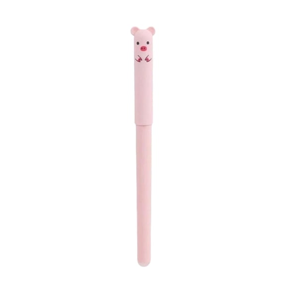 Cheapark Bear Pattern Retractable Gel Ink Pens Desk Supply Pack Containing 8 Pieces Gift