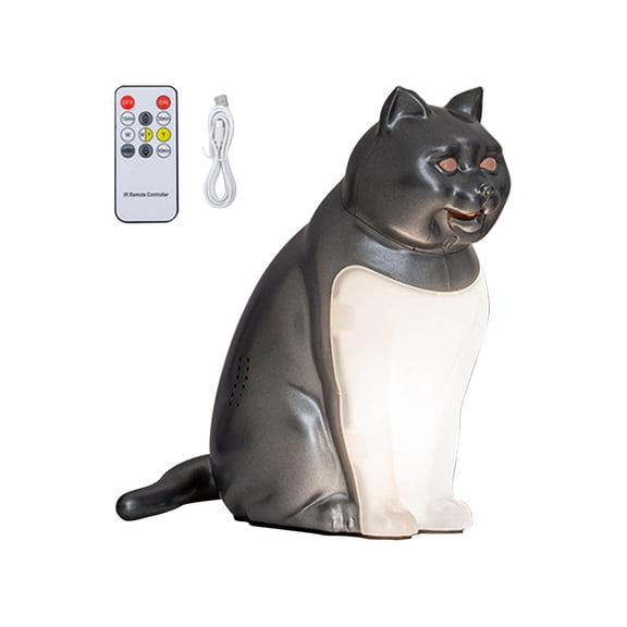 Cheapark Bedside Night Light With USB Charging Port Sound Activated Diffuser Decorative Table Lamp Gift Idea