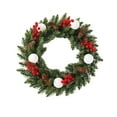 thumbnail image 1 of Cheapark Berry Vine Christmas Wreath - Lush Natural-Looking Foliage, Hanging Garland for Front Door, Durable Festive Decor for Christmas Home & Holiday Gatherings, 1 of 8