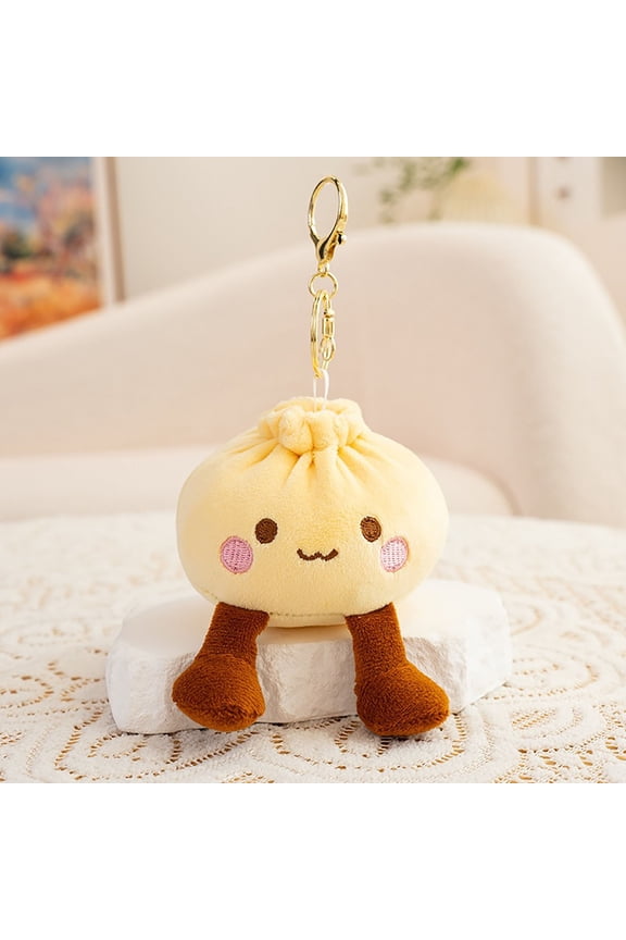 Bunny Shaped Plush Pendant Soft Stuffed Keychain Cute Mini Figurine For Bag Hanging Daily Casual Decorative Accessory