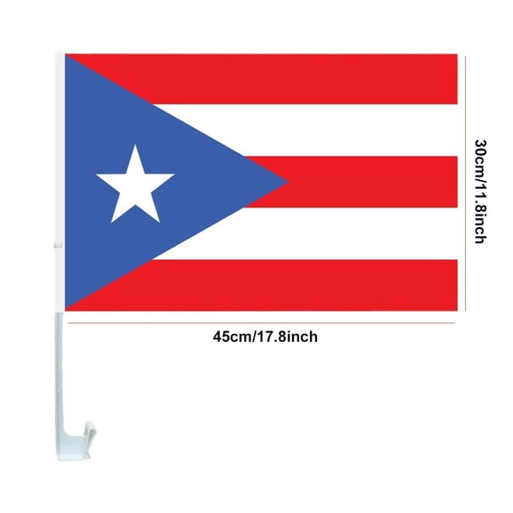 Cheapark Car Flags 30cm X 45cm Vehicle Window Flags With Clips Decorative Accessories For Car Exterior Holiday Use