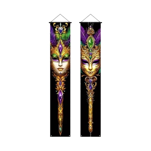 Cheapark Carnival Decor Party Atmospheres Hanging Flags Mardi Gras Festival Couplets Banners