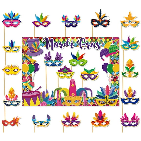 Cheapark Carnival Theme Photo Frame Prop for All Ages, Handheld Funny Photo Decor