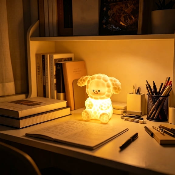 Cheapark Cartoon Sheep Shaped Night Light Household Office Ambient Lighting Lamp Gift