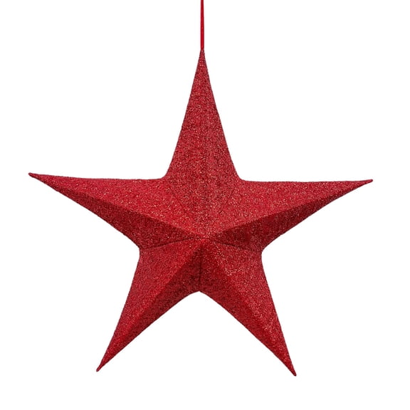 Cheapark Christmas 3D Five Pointed Star Hanging Ornament Holiday Three Dimensional Star Pendant for Xmas Tree Home Party Decor Gift