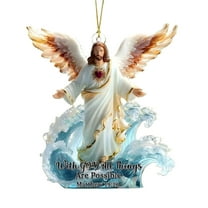 Cheapark Christmas Angel Themed Pendants - Decorative Hanging Ornaments, Versatile Accents for Trees, Cars & Home Holiday Seasonal Displays