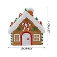 thumbnail image 1 of Cheapark Christmas Candy Snow House Figurine Festive Tabletop Decoration, 1 of 6