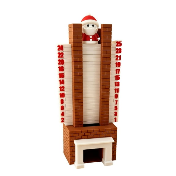Cheapark Christmas Chimney Countdown Decor - Festive Ornament, Seasonal Timer for Holiday Countdown & Indoor Displays