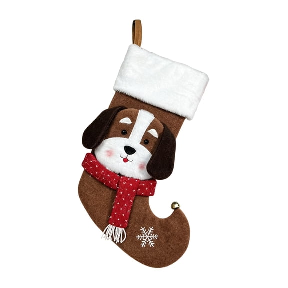 Cheapark Christmas Decorative Pet Stocking Holiday Pet Christmas Stocking for Dog Cat Home Christmas Party Fireplace Hanging Decor Gift