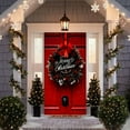 thumbnail image 1 of Cheapark Christmas Door Wreath Banner - Festive Party Door Hanging Cover, Vibrant Design for Entryway Home Holiday Decor Accents, 1 of 7