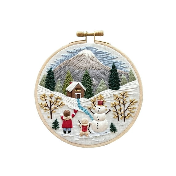 Cheapark Christmas Embroidered Handcraft Material Kit - Complete Supplies For Holiday Crafting, Home Diy Festive Projects