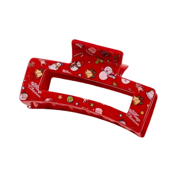 Cheapark Christmas Hair Clip Set With Cute Sweet Prints, Festive Hair Accessories For Women, 5 Pieces