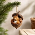 thumbnail image 1 of Cheapark Christmas Hanging Ornament 3.15 Inch Festive Holiday Tree Pendant for Xmas Wreath Home Party Decoration Gift, 1 of 6
