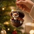 thumbnail image 1 of Cheapark Christmas Hanging Ornament 3.15 Inch Festive Holiday Tree Pendant for Xmas Wreath Home Party Decoration Gift, 1 of 5