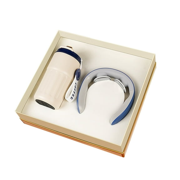 Cheapark Christmas Holiday Gift Set - Premium Coffee Cup & Neck Instrument Duo - Thoughtful Festive Present for Friends Family Christmas Gifting Occasions