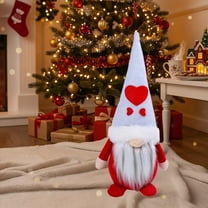 Cheapark Christmas Hooded Faceless Gnome Doll - Stuffed Santa Claus Dwarf Ornament, Soft Decor for Home & Holiday Season