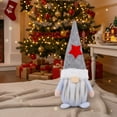 thumbnail image 1 of Cheapark Christmas Hooded Faceless Gnome Doll - Stuffed Santa Claus Dwarf Ornament, Soft Decor for Home & Holiday Season, 1 of 6