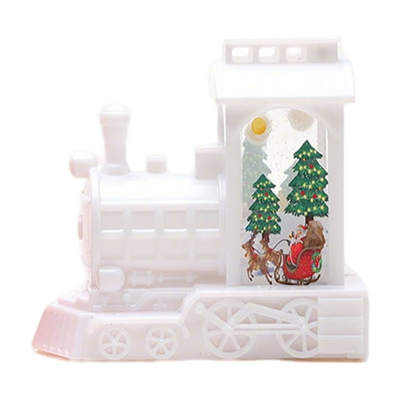 Cheapark Christmas Locomotive Candle Lights - Mini Window Display Ornaments, Festive Small Decor & Gift Ideas for Holiday Home Ambiance