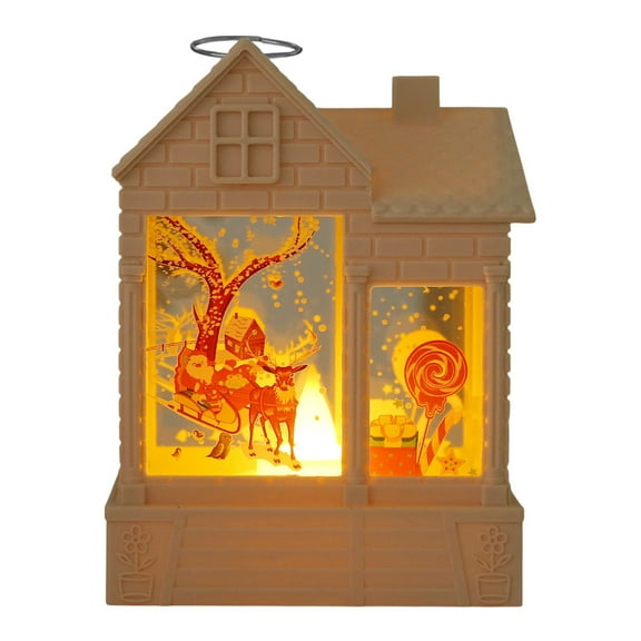 Cheapark Christmas Mini LED Lanterns - Flame-Simulation Lights for Tree/Home, Festive Decor for Christmas Holiday Ambiance
