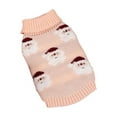 thumbnail image 1 of Cheapark Christmas Pet Knitted Sweater - Santa Claus Print Coat for Puppies & Cats, Warm Winter Wear for Festive Pet Celebrations, 1 of 6