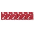 thumbnail image 1 of Cheapark Christmas Polyester Table Runner - Snowflake Print Crimson Fade-Resistant Decor - Ideal for Indoor & Outdoor Kitchen Parties - Festive Holiday Table Decoration, 1 of 6