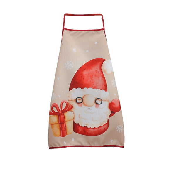 Cheapark Christmas Printed Aprons - Stain-Resistive Kitchen Decor, Festive Restaurant & Party Essentials for Holiday Cooking & Gatherings
