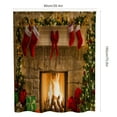 thumbnail image 1 of Cheapark Christmas Printed Shower Curtain - Waterproof Polyester Curtain for Bathroom Holiday Decor, 1 of 6
