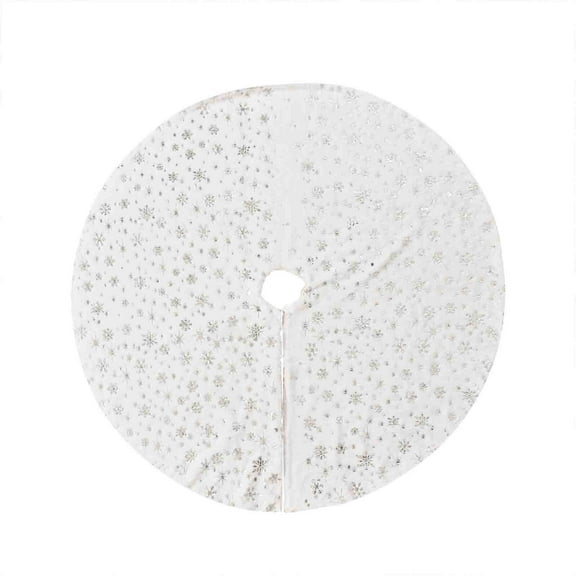 Cheapark Christmas Round Tree Skirt - Merry Xmas Printed Rug for Living Room/Bedroom, Decorative Mat for Tree Base