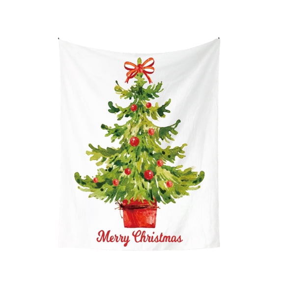 Cheapark Christmas Tree Background Cloth - Hanging Tapestry & Gift Option, Festive Decor for Party Backdrops & Home Wall Display