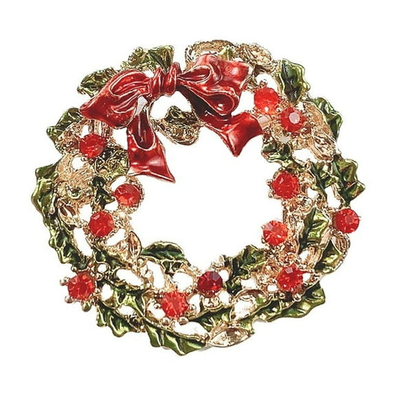 Cheapark Christmas Tree Brooch - Cute Holiday Corsage Accessory, Small Gift & Spot Pin, Festive Christmas Jewelry