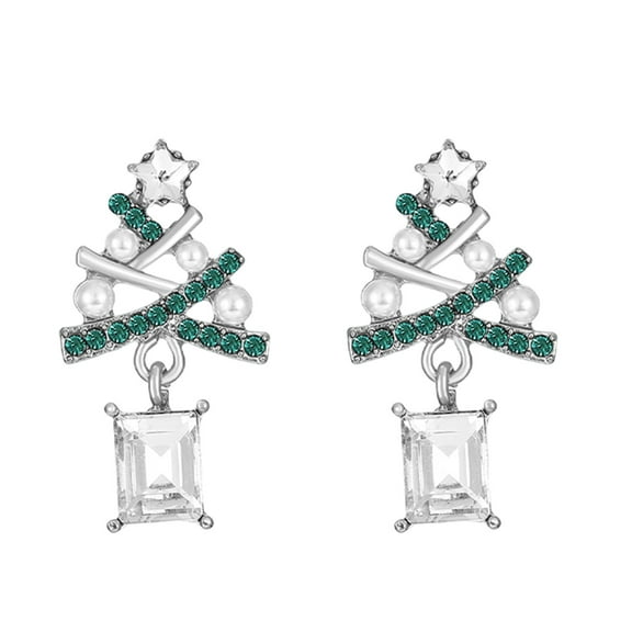 Cheapark Christmas Tree Holiday Earrings - Festive Fashion Accessories - Thoughtful Gift for Girlfriend & Family - Perfect for Christmas Holiday Celebrations