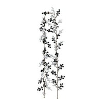 Cheapark Christmas Twisted Rattan Decor - Simulation Branch with Berry Accents, Flexible Decorative Rattan for Indoor Outdoor Home, Festive Christmas Holiday Decor