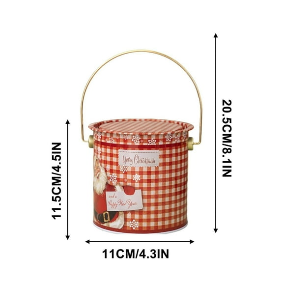 Cheapark Christmas Vintage Cookies Jar - Large Airtight Rustic Jar with Lid for Kitchen Counter & Christmas Gift Giving