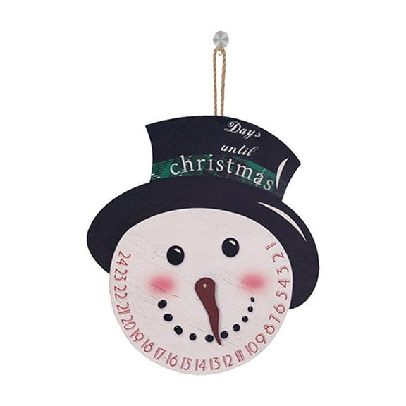 Cheapark Christmas Wooden Countdown Advent Ornaments - Date-Marked Durable Decor - Hanging Tree Accent - Festive Countdown Essential for Christmas Holiday Celebrations