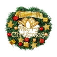 thumbnail image 1 of Cheapark Christmas Wreath With Gold Decorations And Pine Cones, For Home Hotel Holiday Decor, 18 Inch, 1 of 6