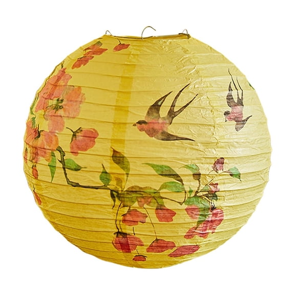 Cheapark Classical Paper Lanterns - Traditional Lampshade Design with Festive Print, Durable for Courtyard & Indoor Decor, Winter Holiday Celebration Accents