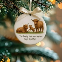 Cheapark Cow Ornament - Cow Christmas Ornaments, Adorable Farm Animal Design, Durable Material, Ideal for Christmas Tree & Holiday Decorations