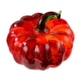 thumbnail image 1 of Cheapark Crystal Pumpkin Decorative Accent Artificial Glass Fruit Display For Home Office Table Centerpiece Holiday Thanksgiving Gift, 1 of 6