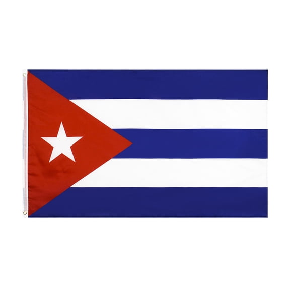Cheapark Cuba National Flag 35x59 Inch Polyester Banner for Outdoor Patio Yard Wall Patriotic Event Decoration